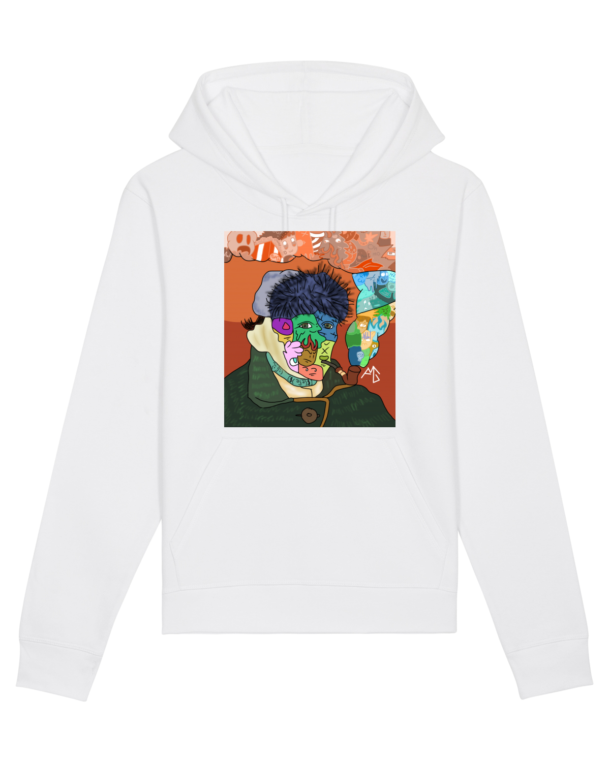 Hanorac Unisex Drummer White