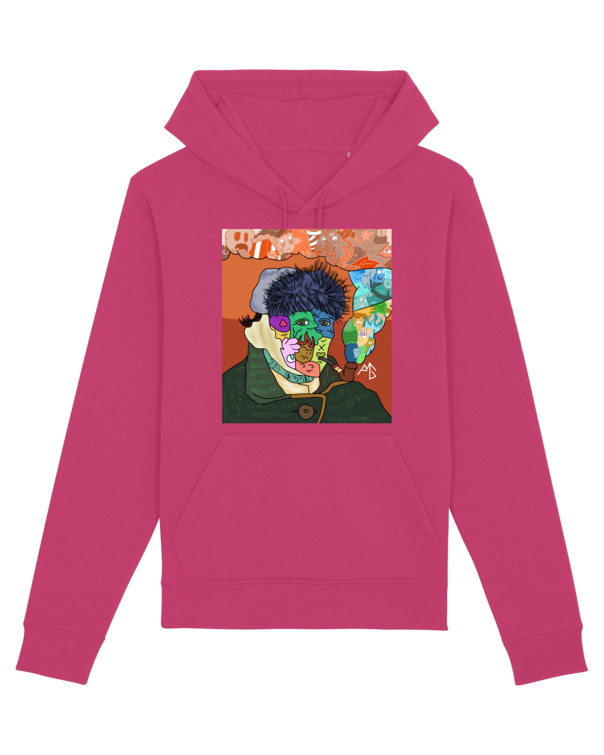 Hanorac Unisex Drummer Raspberry