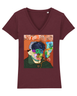 Van Doodle Tricou mânecă scurtă guler V Damă Evoker