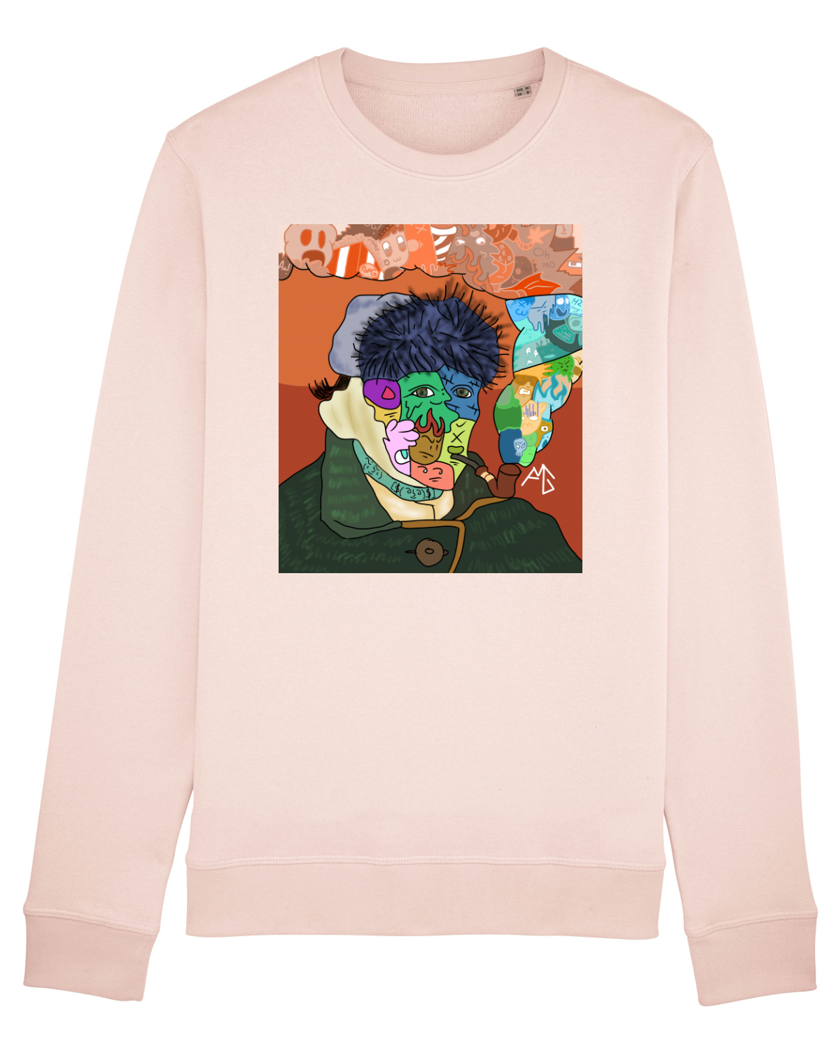 Bluză mânecă lungă Unisex Rise Candy Pink