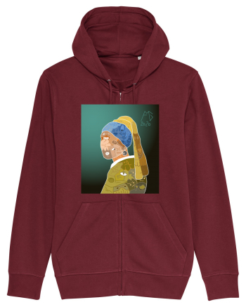 Doodle cu perla Burgundy