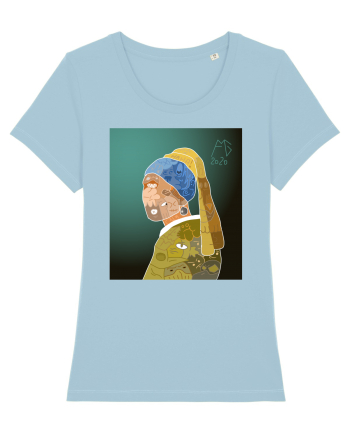 Doodle cu perla Sky Blue