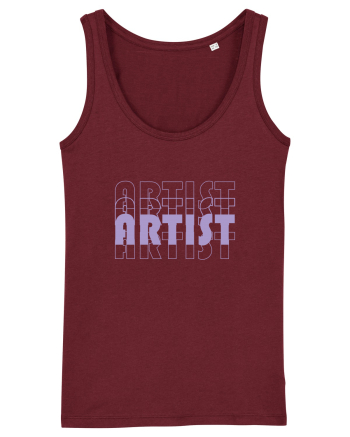 OVERLAID ARTIST Burgundy