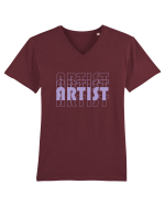 OVERLAID ARTIST Tricou mânecă scurtă guler V Bărbat Presenter