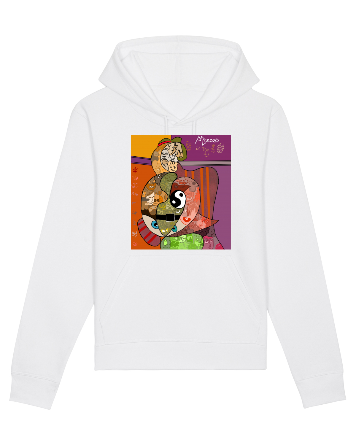 Hanorac Unisex Drummer White