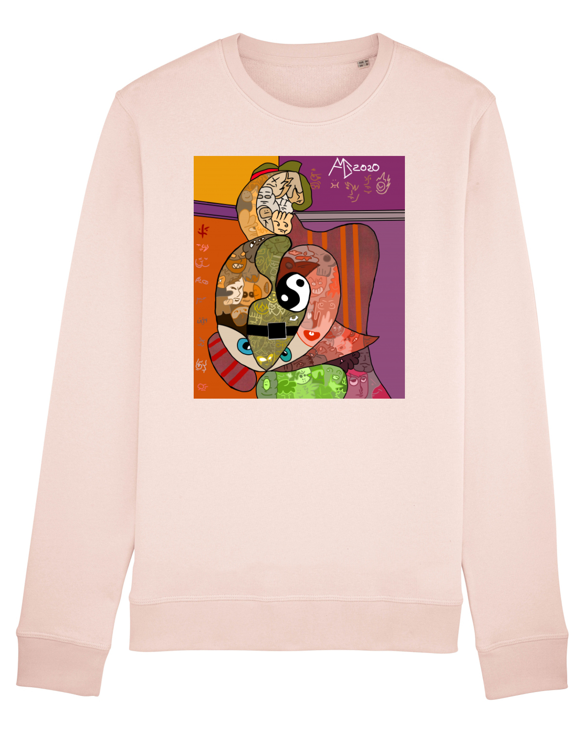 Bluză mânecă lungă Unisex Rise Candy Pink