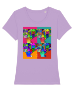 Merlin Doodle Tricou mânecă scurtă guler larg fitted Damă Expresser