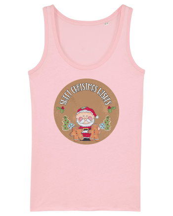 Sweet Christmas Wishes Cotton Pink