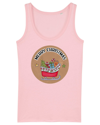 Merry Christmas Sleight Cotton Pink