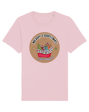 Merry Christmas Sleight Cotton Pink