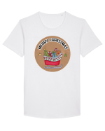 Merry Christmas Sleight Tricou mânecă scurtă guler larg Bărbat Skater