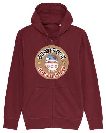 Greeting from the North Pole Burgundy