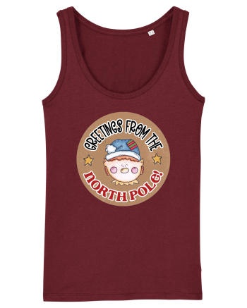 Greeting from the North Pole Burgundy