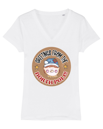 Greeting from the North Pole White