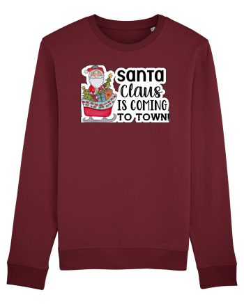 Santa Claus is Coming to Town Burgundy