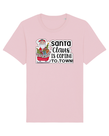 Santa Claus is Coming to Town Cotton Pink