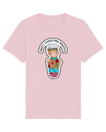 Sweet Christmas Wishes from Him Cotton Pink