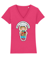 Sweet Christmas Wishes from Her Tricou mânecă scurtă guler V Damă Evoker