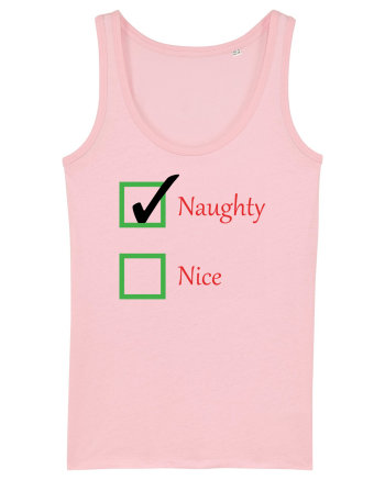 Naughty or Nice Cotton Pink