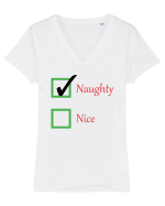 Naughty or Nice Tricou mânecă scurtă guler V Damă Evoker