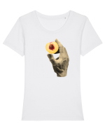 Delicious peach Tricou mânecă scurtă guler larg fitted Damă Expresser