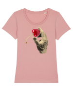 Delicious cherry Tricou mânecă scurtă guler larg fitted Damă Expresser