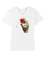 Delicious cherry Tricou mânecă scurtă guler V Bărbat Presenter