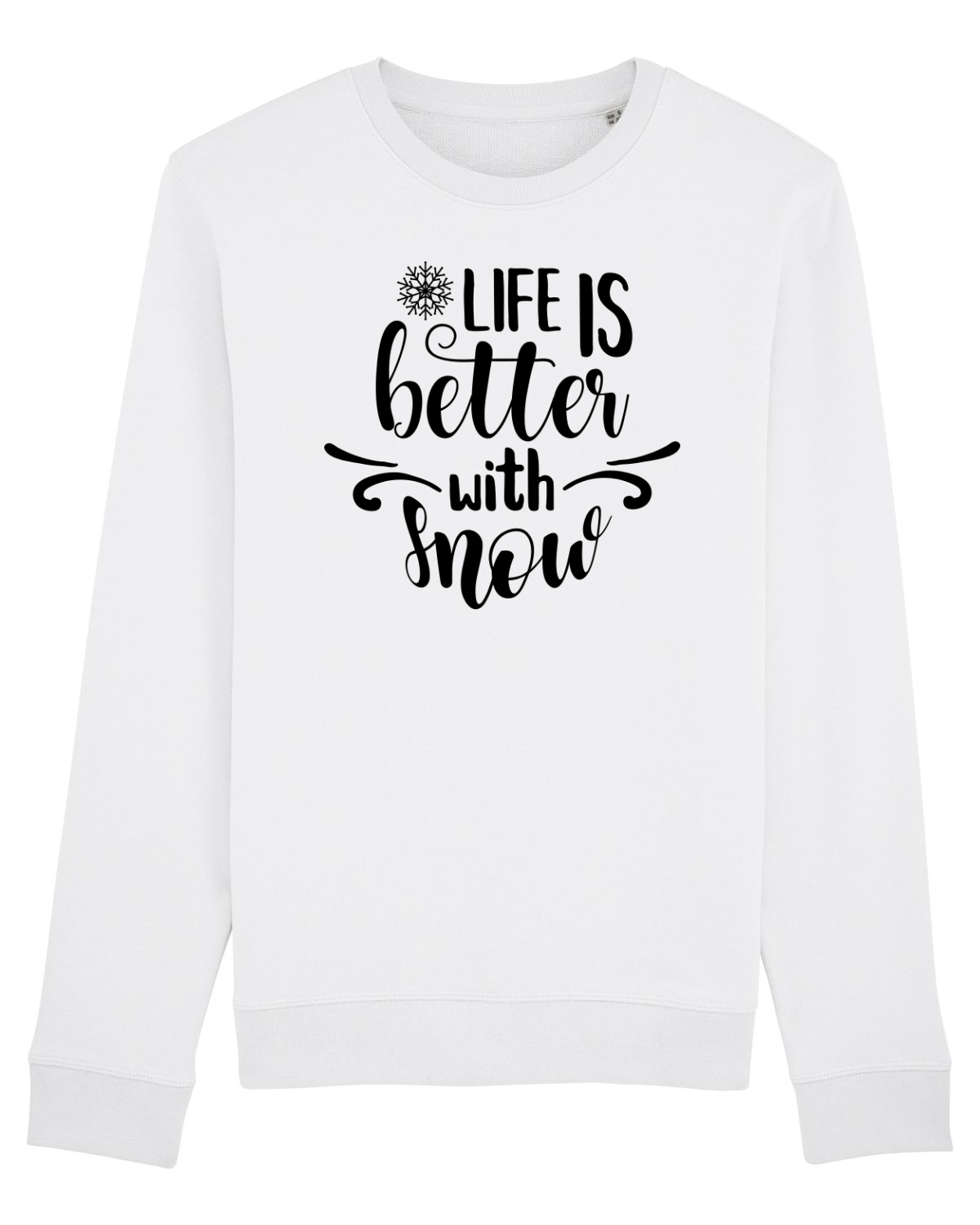 Bluză mânecă lungă Unisex Rise White