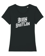 Burn Babylon Tricou mânecă scurtă guler larg fitted Damă Expresser