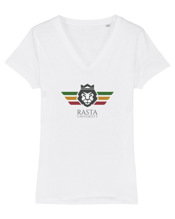 Rasta University Lion Logo White