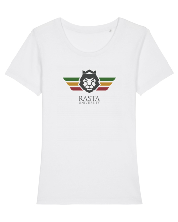 Rasta University Lion Logo White