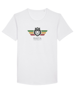 Rasta University Lion Logo Tricou mânecă scurtă guler larg Bărbat Skater