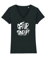 Get Up, Stand Up Tricou mânecă scurtă guler V Damă Evoker