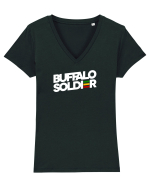 Buffalo Soldier Tricou mânecă scurtă guler V Damă Evoker