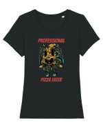 Professional Pizza Eater Tricou mânecă scurtă guler larg fitted Damă Expresser