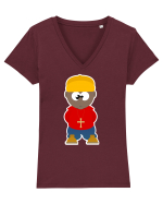 Cartoon Rapper Tricou mânecă scurtă guler V Damă Evoker