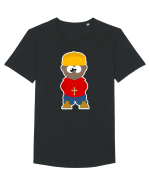Cartoon Rapper Tricou mânecă scurtă guler larg Bărbat Skater