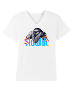 Slow Life Tricou mânecă scurtă guler V Bărbat Presenter