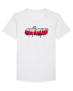 Cream Tricou mânecă scurtă guler larg Bărbat Skater