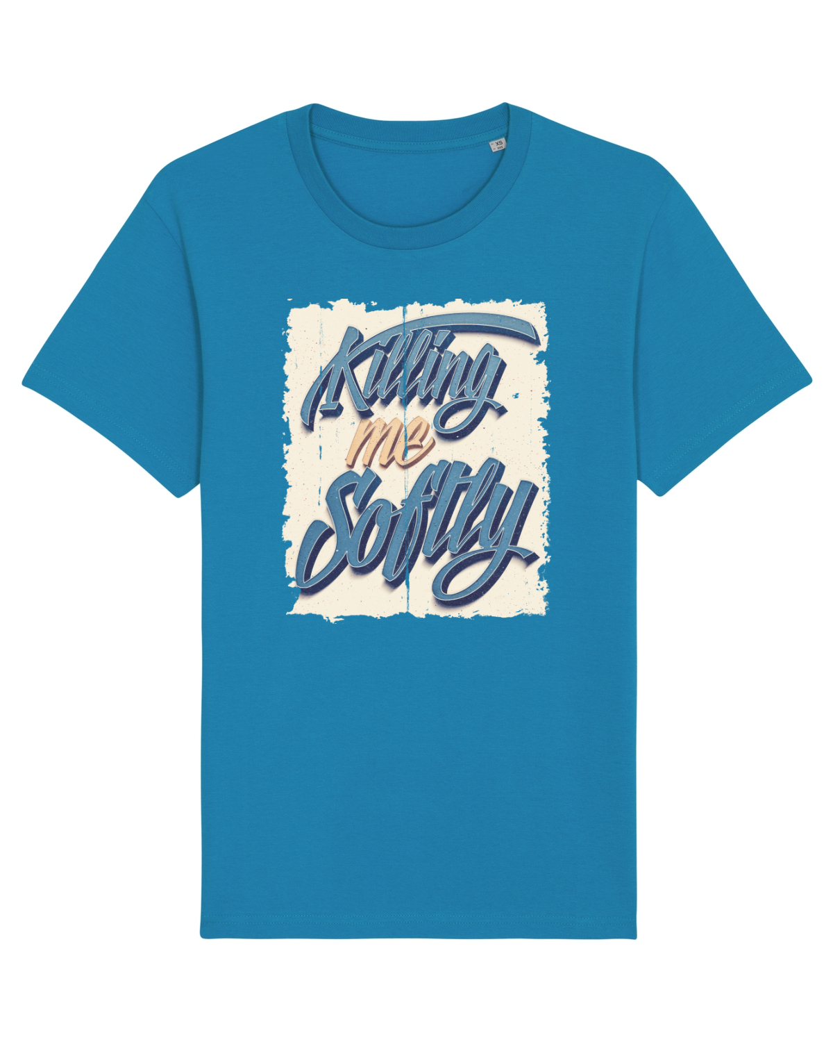 Tricou mânecă scurtă Unisex Rocker Azur
