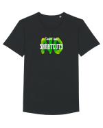 I don't Take Shortcuts Tricou mânecă scurtă guler larg Bărbat Skater