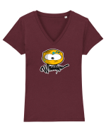 Whudup! Tricou mânecă scurtă guler V Damă Evoker