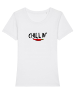 Chillin' Tricou mânecă scurtă guler larg fitted Damă Expresser