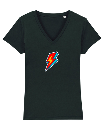 Retro  Lightning Bolt Black