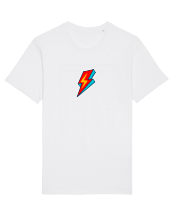 Retro  Lightning Bolt White