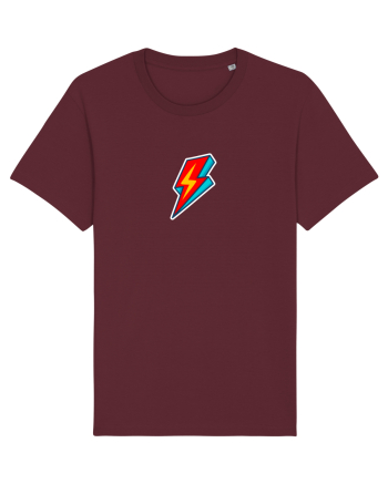 Retro  Lightning Bolt Burgundy