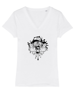 Hip-Hop Zombie Tricou mânecă scurtă guler V Damă Evoker