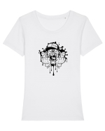 Hip-Hop Zombie Tricou mânecă scurtă guler larg fitted Damă Expresser