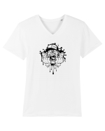 Hip-Hop Zombie Tricou mânecă scurtă guler V Bărbat Presenter