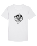 Hip-Hop Zombie Tricou mânecă scurtă guler larg Bărbat Skater